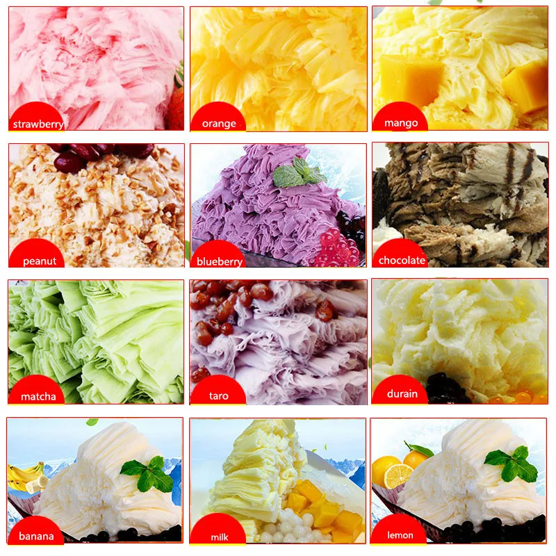 
Wholesale Halal Food Snow Ice Powder, Fruity Flavor Snowflake Powder 