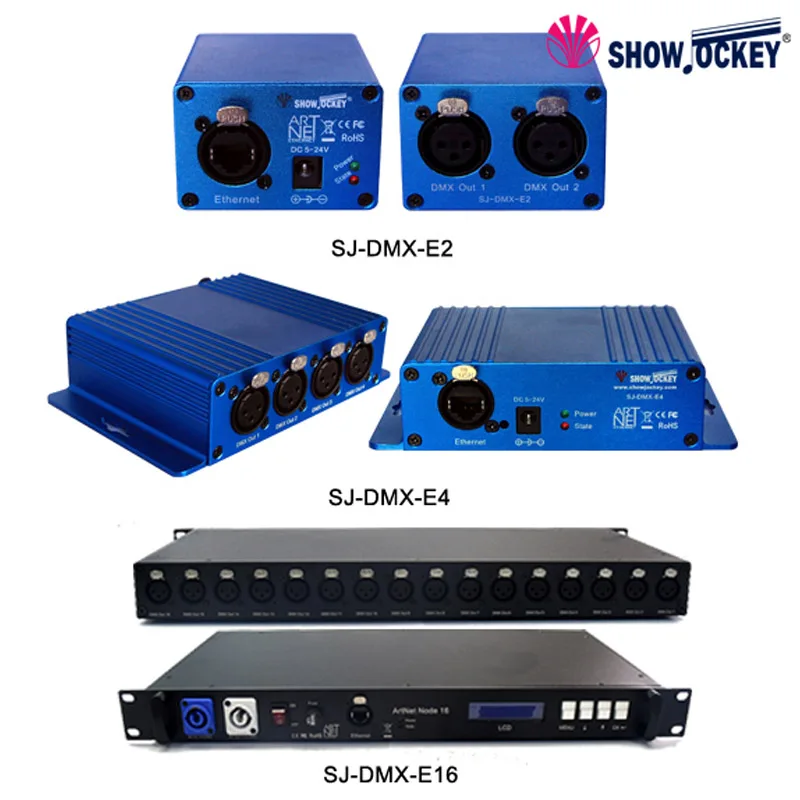 Stage light RGB DMX LED controller artnet with 16 universe channels artnet controller