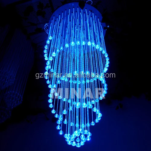 Заводская индивидуальная Современная хрустальная светодиодная оптоволоконная Люстра для отеля