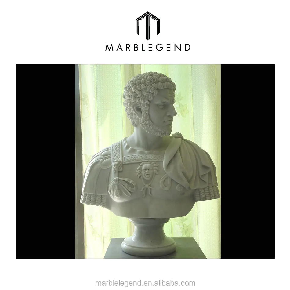 Famous ancient man natural marble bust sculpture