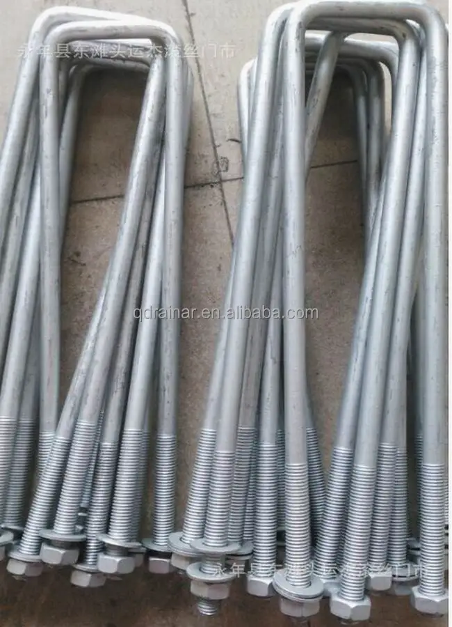 Galvanized L shape and J shape  eye head Anchor Bolt