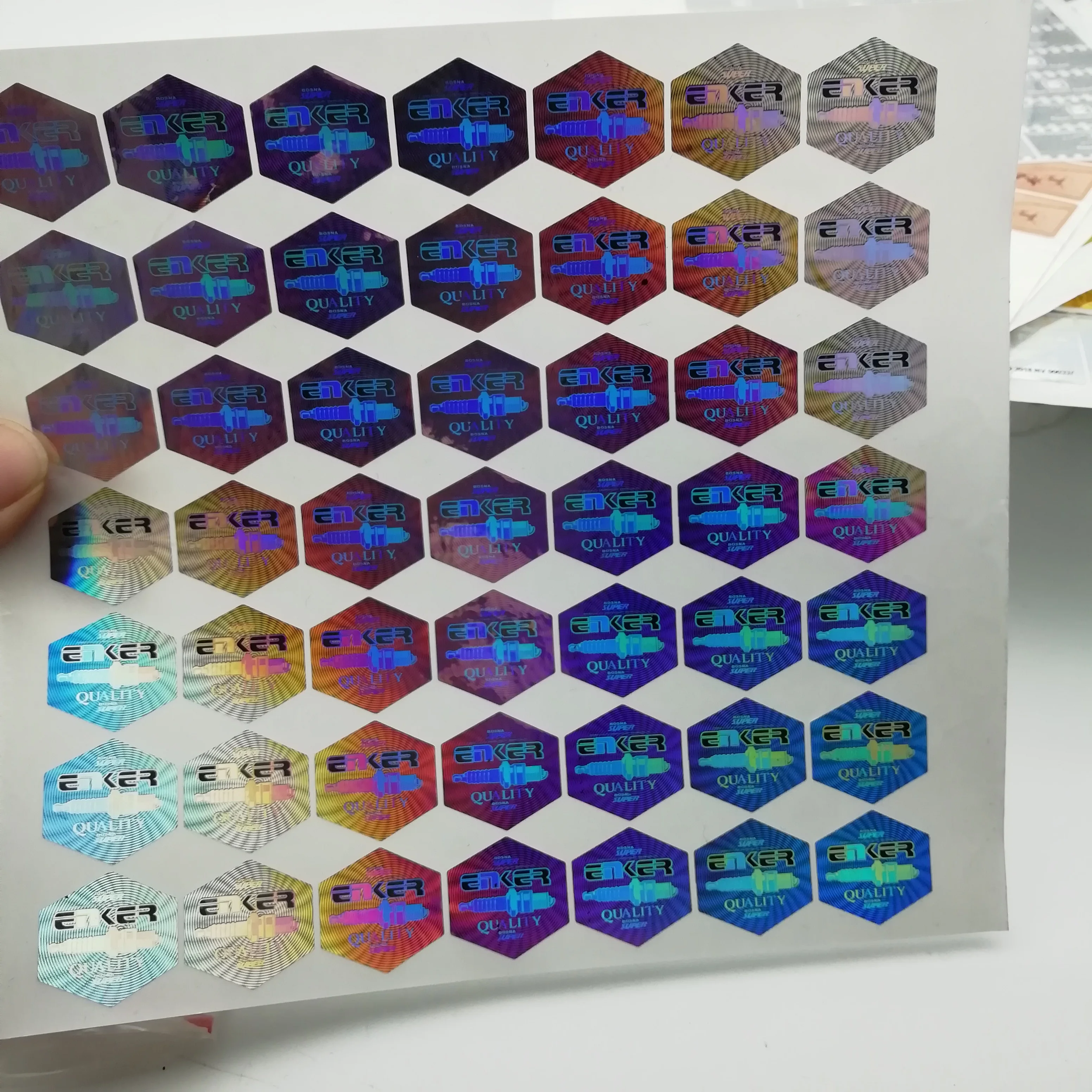 3D/3d custom OEM hologram transparent sticker ,high quality hologram