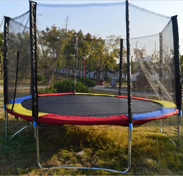 Large Household Gymnastic Bungee Trampoline with Safety Net and Enclosure for High Jump