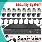 горячей 24 канала h264 cctv камеры комплекты домашней безопасности dvr комплект