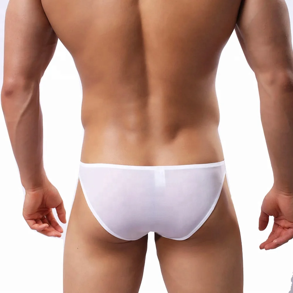 Хит продаж, прозрачные сексуальные шелковые мужские трусы, прозрачное мужское сексуальное нижнее белье