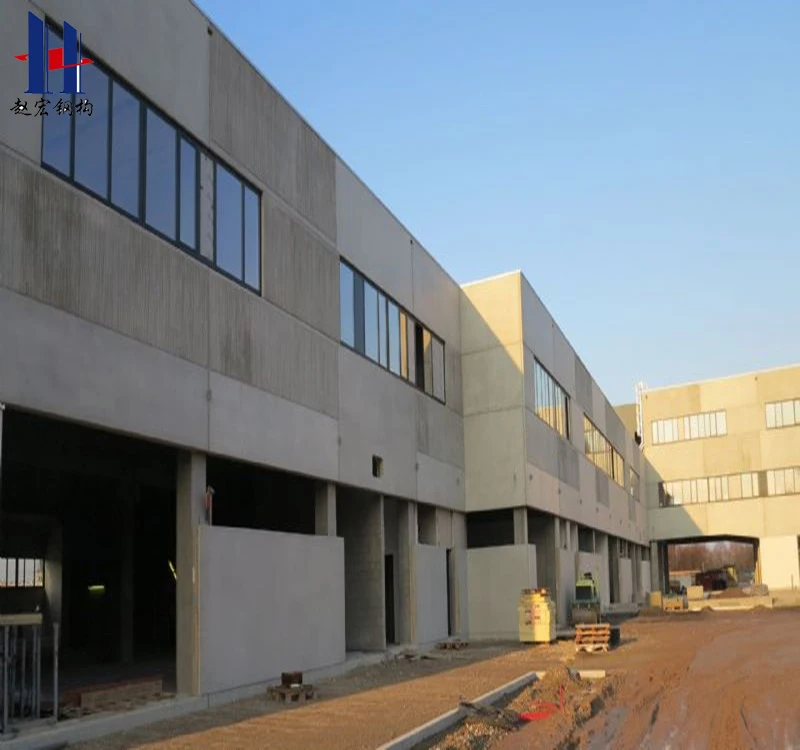Cement fiber board wall panel prefabricated steel structure office/hospital building