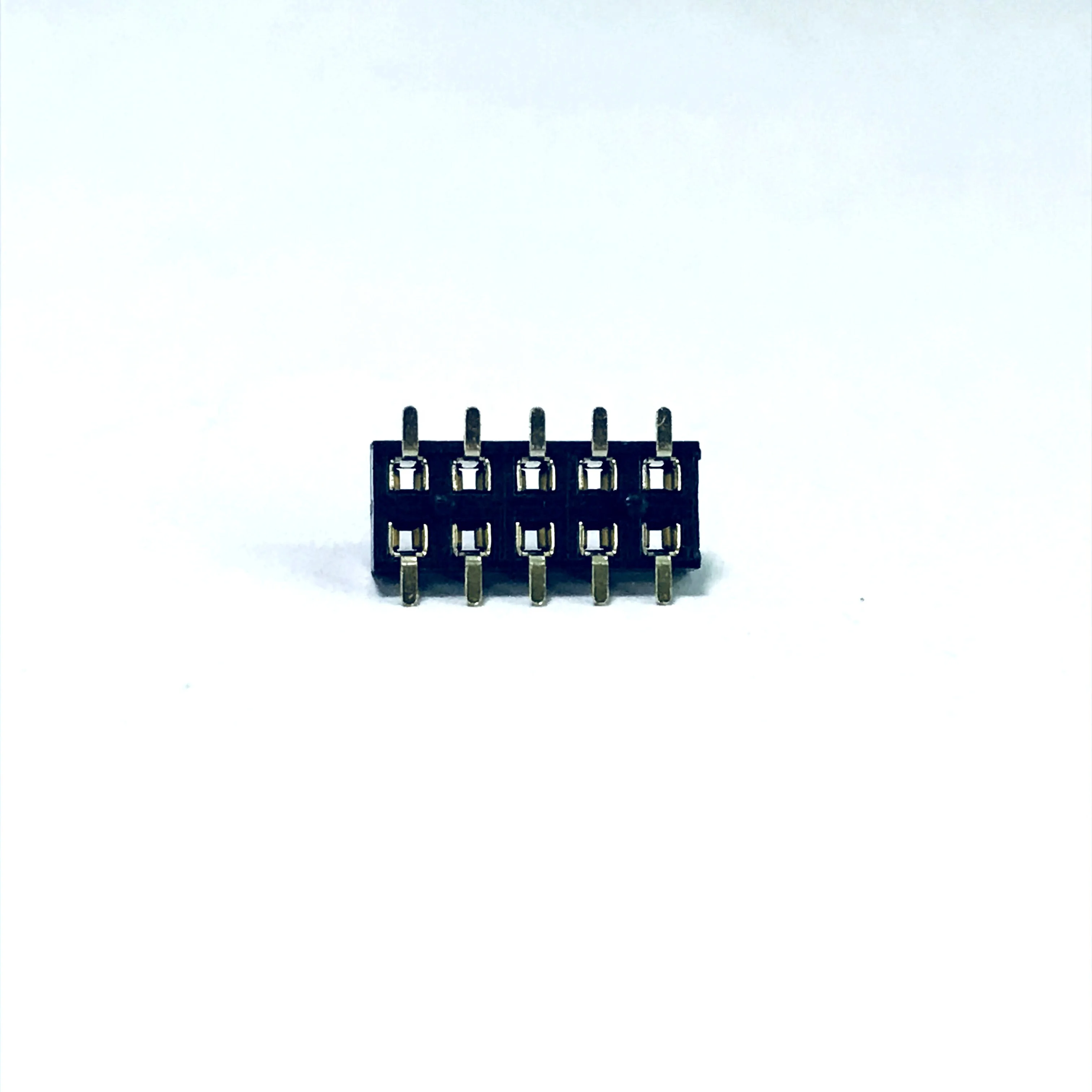 Wholesale Right angle Pitch 2.0 mm Female header connector SMT Dual row 2x5 Pin position Gold mating PCB board