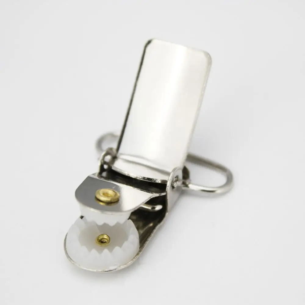 wholesale cheap Duck Mouth clip hardware metal crocodile buckle Suspenders Buckle Clips Pacifier Clip