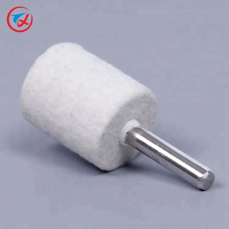 Polishing grinding head 100% wool felt mounted point