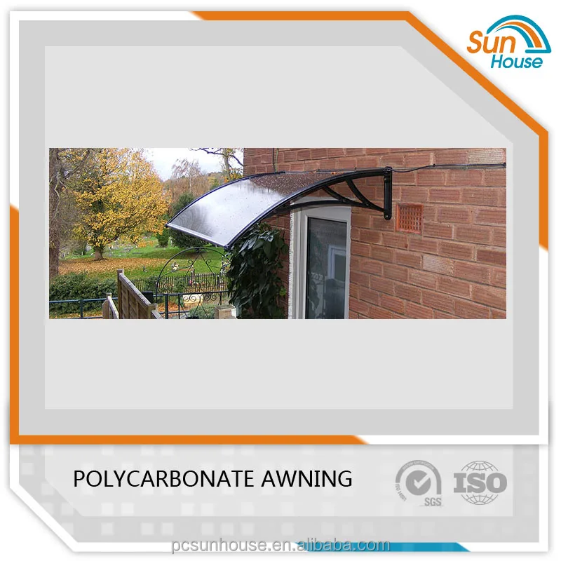
polycarbonate canopy awning alloy plastic bracket manufacturer 