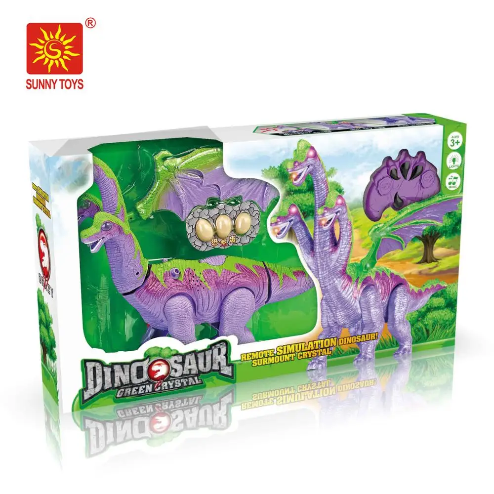 Pink B/O rc dinosaur toy with egg animal toy with light and music