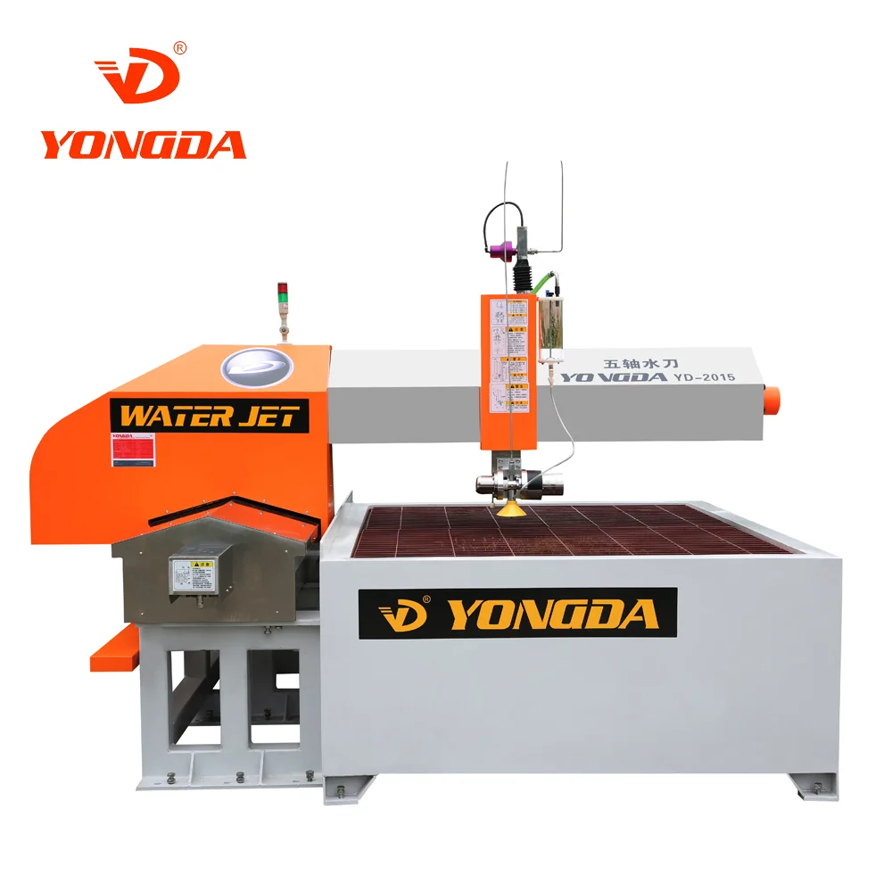 YONGDA YD-3015 5 Axis waterjet machine waterjet cutting service ceramic tile waterjet cutting machine for sell