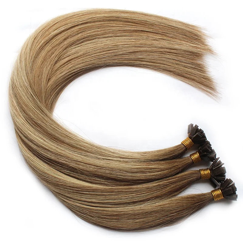 Prebonded Hair Double Drawn Human Hair U tip/Flat tip/I tip Hair Extensions Wholesale Italian Keratin Flat Tip Hair