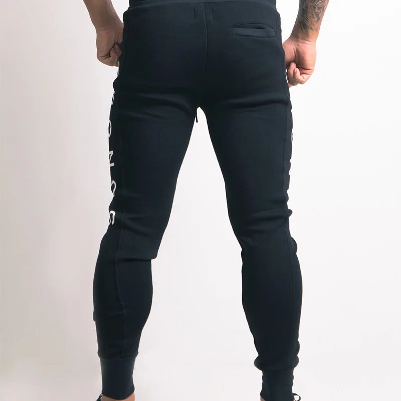 Custom blank plain cotton spandex wholesale gym sports men fitness custom jogger pants