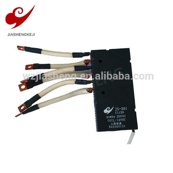 JS201C 80A DC12V Магнитное реле с механической блокировкой 3 фазы производитель