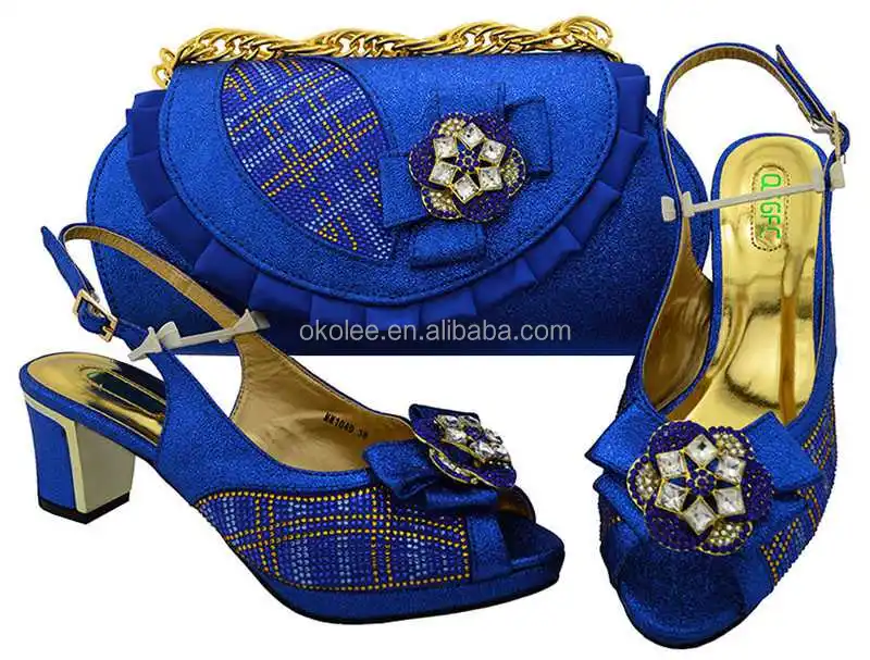 KB8483 New designs italian dress shoes with matching bags for african party size 38 to 43