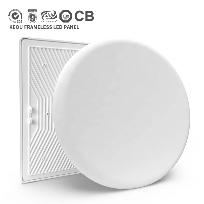 Wholesale price Super Bright  big round frameless no frame 36 watt ceiling lamp warm white led panel light 36w