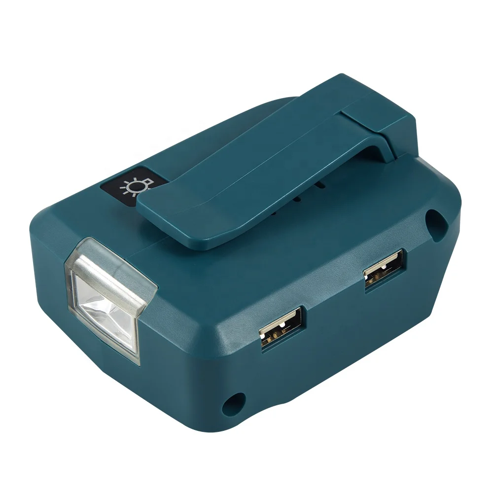 Manufacturer Price Portable Cordless ADP05 Adapter For Makita Battery Power Source Two USB port charging For Electric