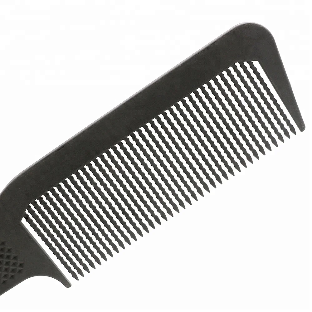 Unique Anti-staitc Salon Hairdressing Wave Tooth Flat Top Clipper Comb Barber Hair Cutting Comb