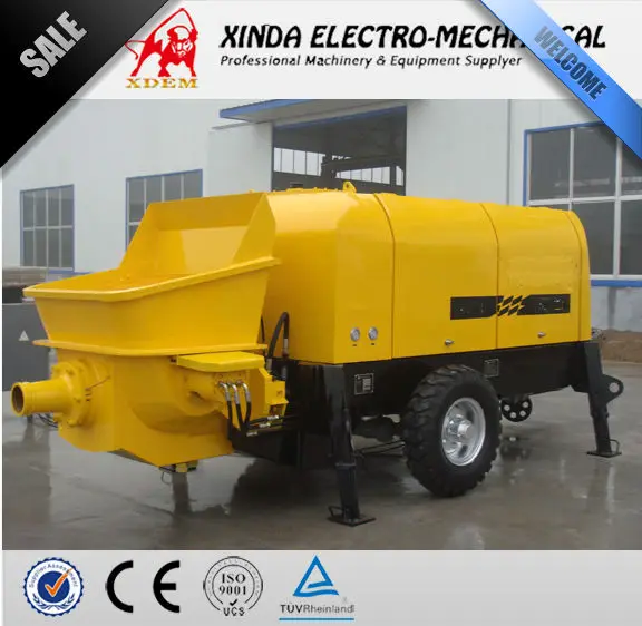XDEM HBT80.12.110S 110kw Electric Trailer Mounted Mini Concrete Pump