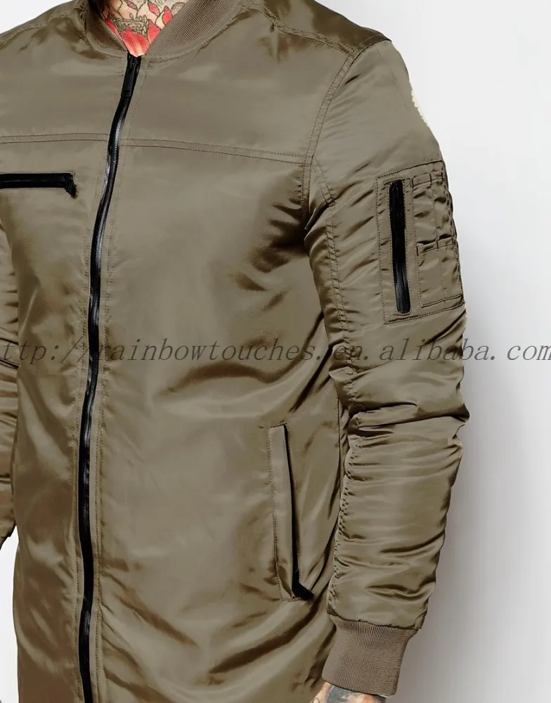 OEM China Winter Back Open Longline Parka Jacket With Zipper