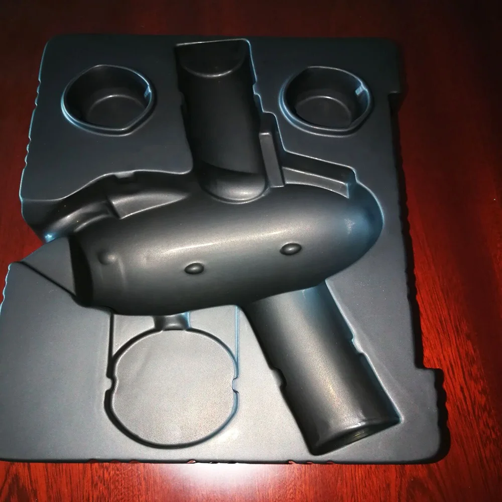 Custom Packing black plastic trays blister packaging for hair dryer