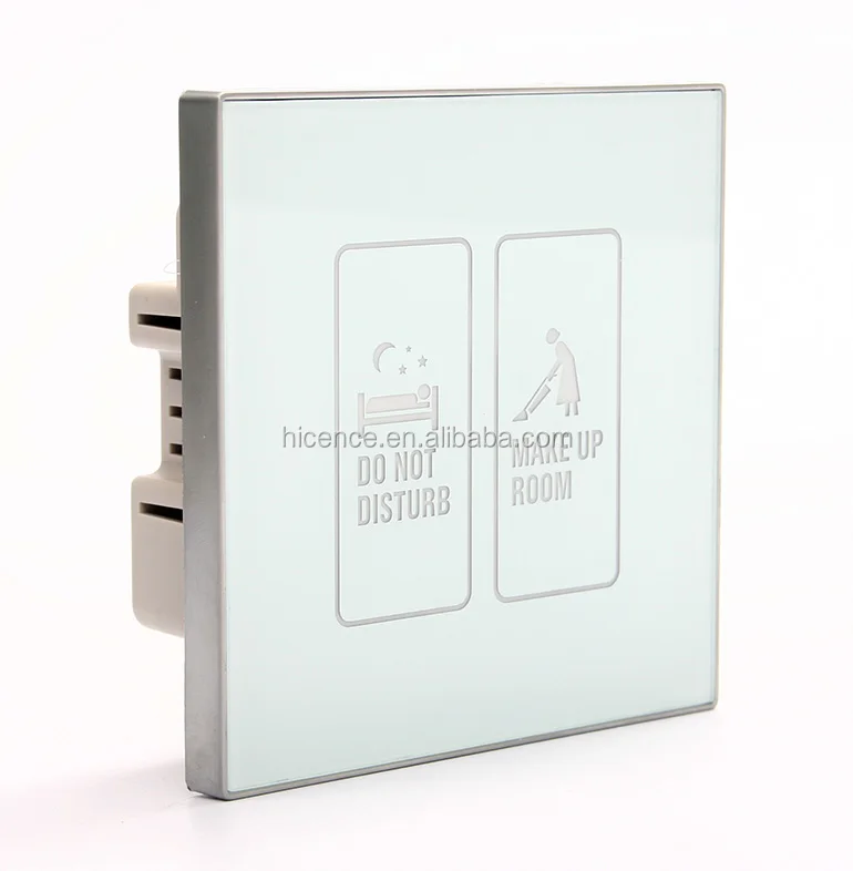 Hotel Touch Sensor Panel DND MUR Room Request Wireless Door Sign with LED