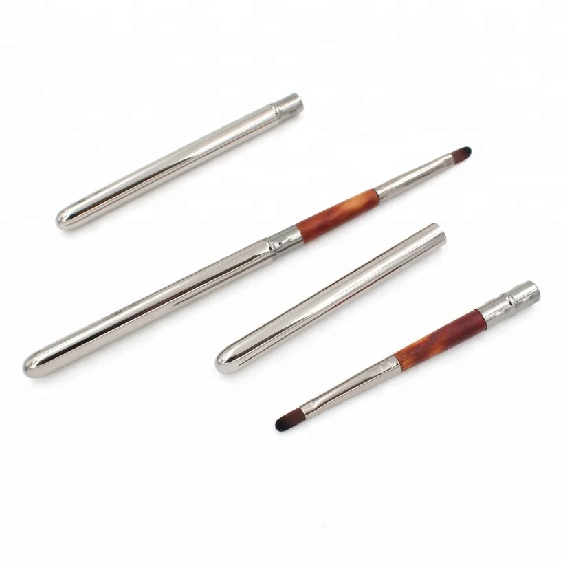 Vanson Makeup Tool High Quality Taklon Hair Portable Retractable Lip Lipstick Lipgloss Brush With Cap