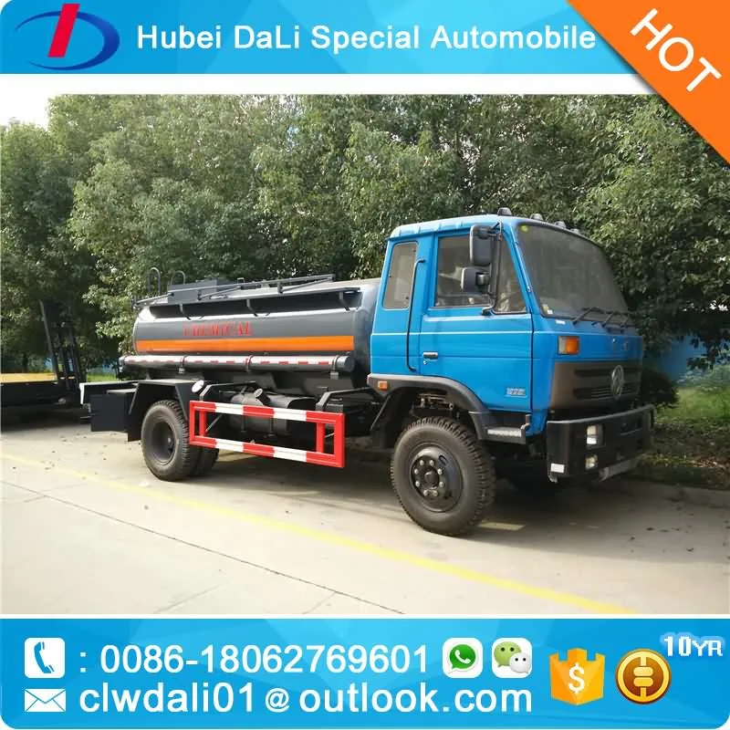 8MT tank truck for caustic soda sodium hypochlorite ammonia water