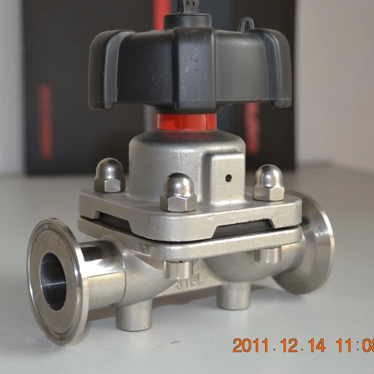 CE certificated manual type welded diaphragm valve sanitary