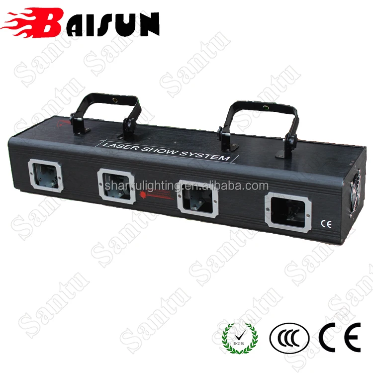 Baisun brand wholesale Stage Lighting RG Four Head DJ Disco Lighting Laser Light