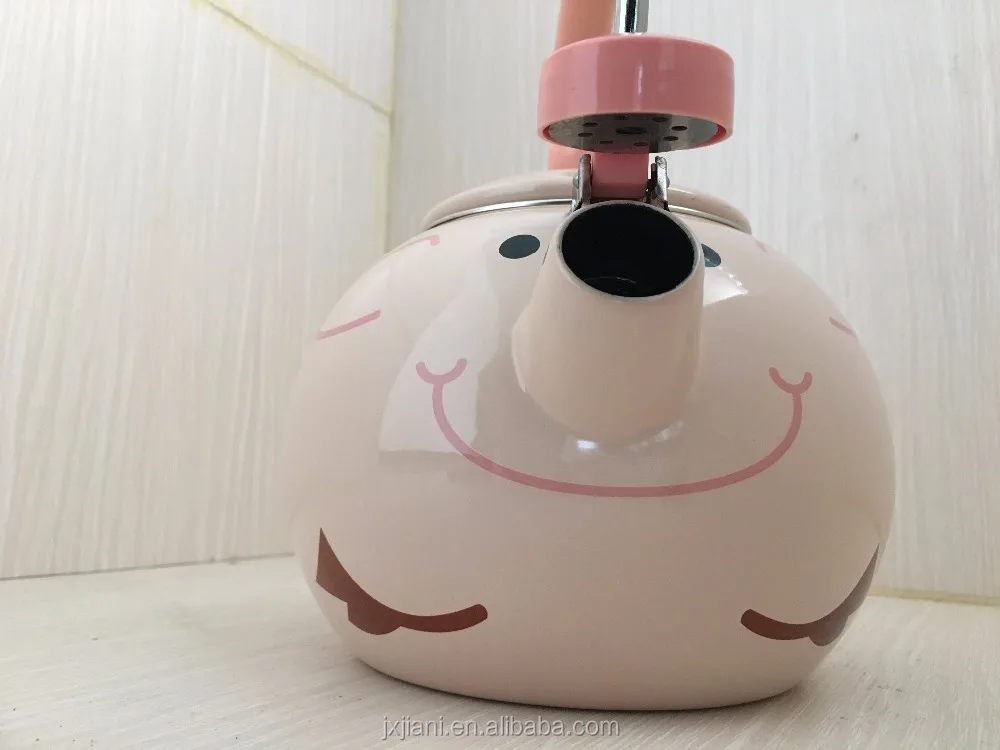 
Cute Piggy Style Kettle Enamel Kettle Whistling Kettle High Quality 