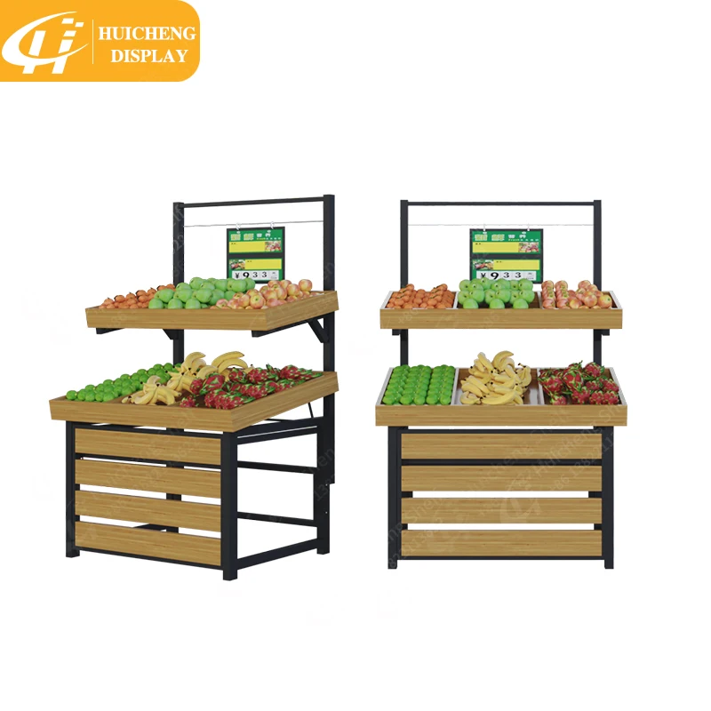 Customized supermarket display shelf  Excellent Quality Fruit Store Rack Supermarket Display Shelves For Vegetable display