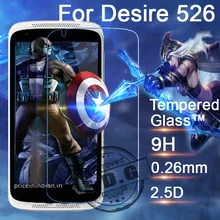 0.26mm 9H Explosion Proof Anti scratch LCD Tempered Glass Film For HTC Desire 526 526G D526H Screen Protector Film