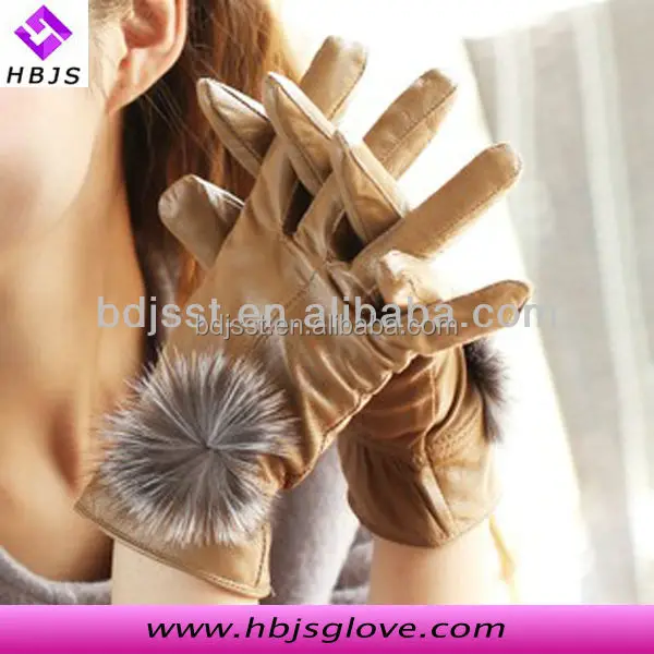 Сексуальное овчины thinsulate кожа женские перчатки