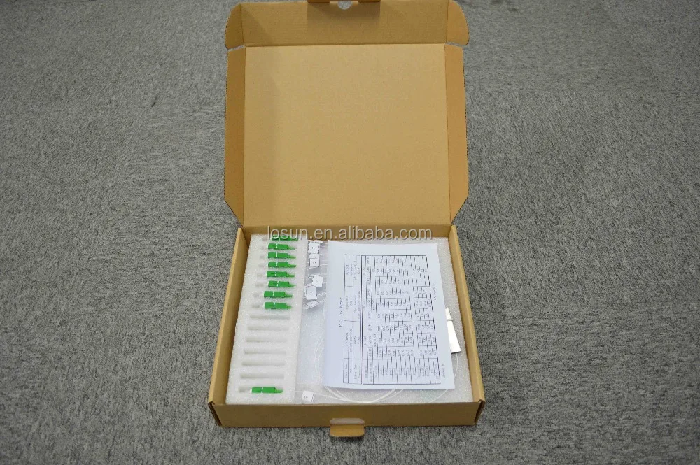 
low insertion loss 250um bare fiber 32CH fiber array for plc splitter 