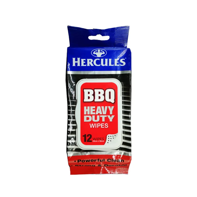 Power BBQ cleaning wipes with big dots for BBQs & Ovens