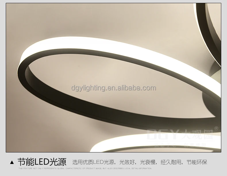 
E27 living room iron wire modern new energy saving light modern new led ceiling lamp 