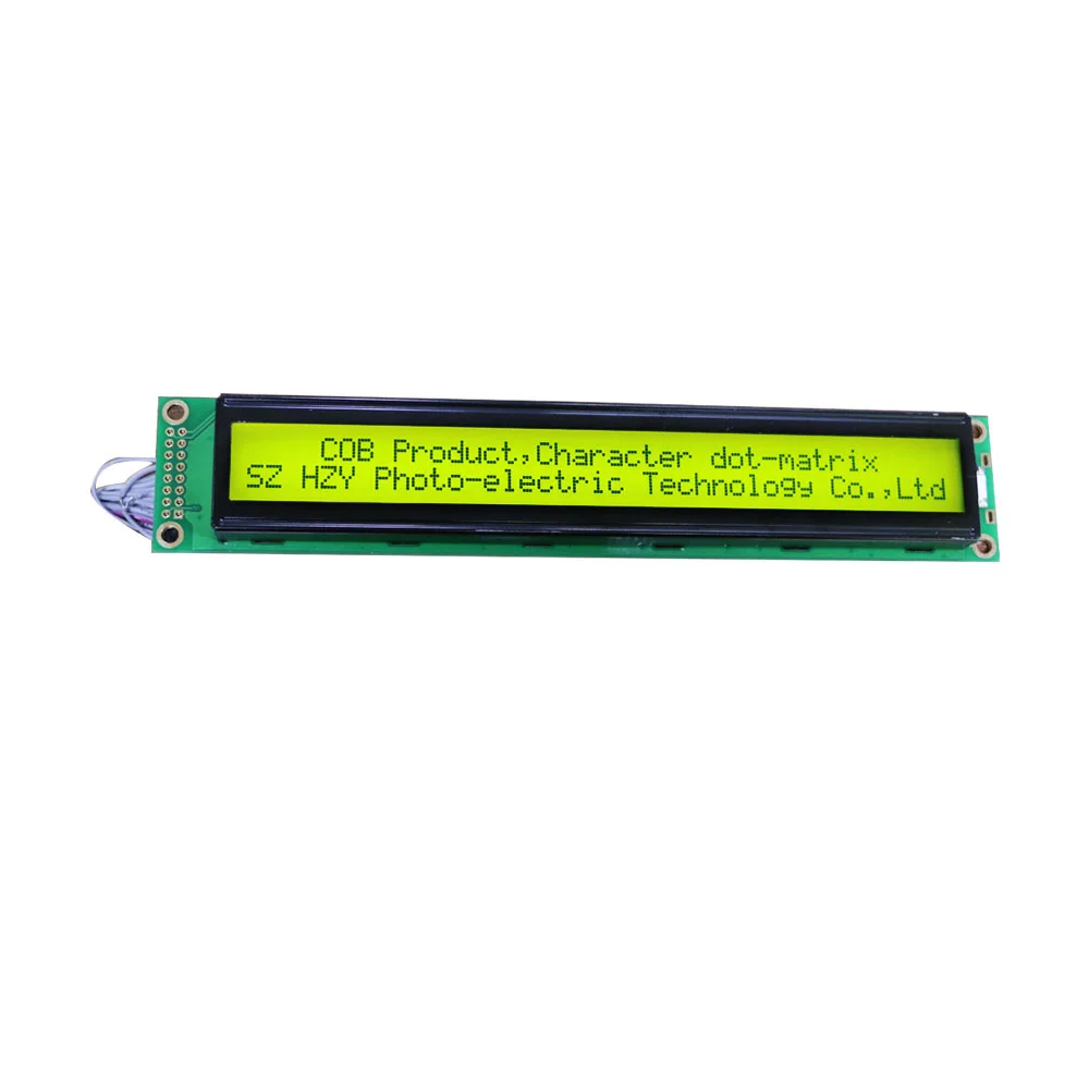 Factory direct sales 40x2 character lcd display with dimension 182 x 33.5mm lcd modules