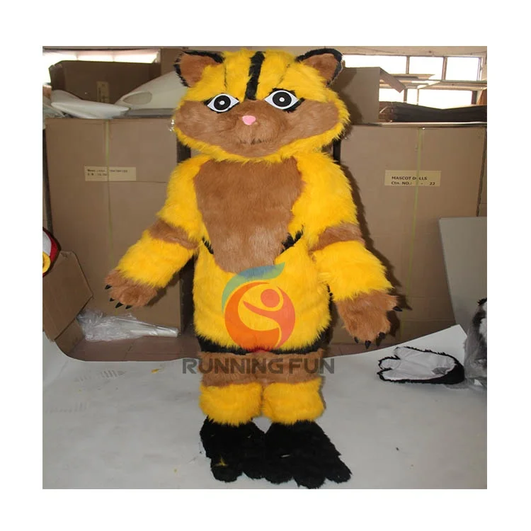 Funny mascot cat head custom mascot costume for sale