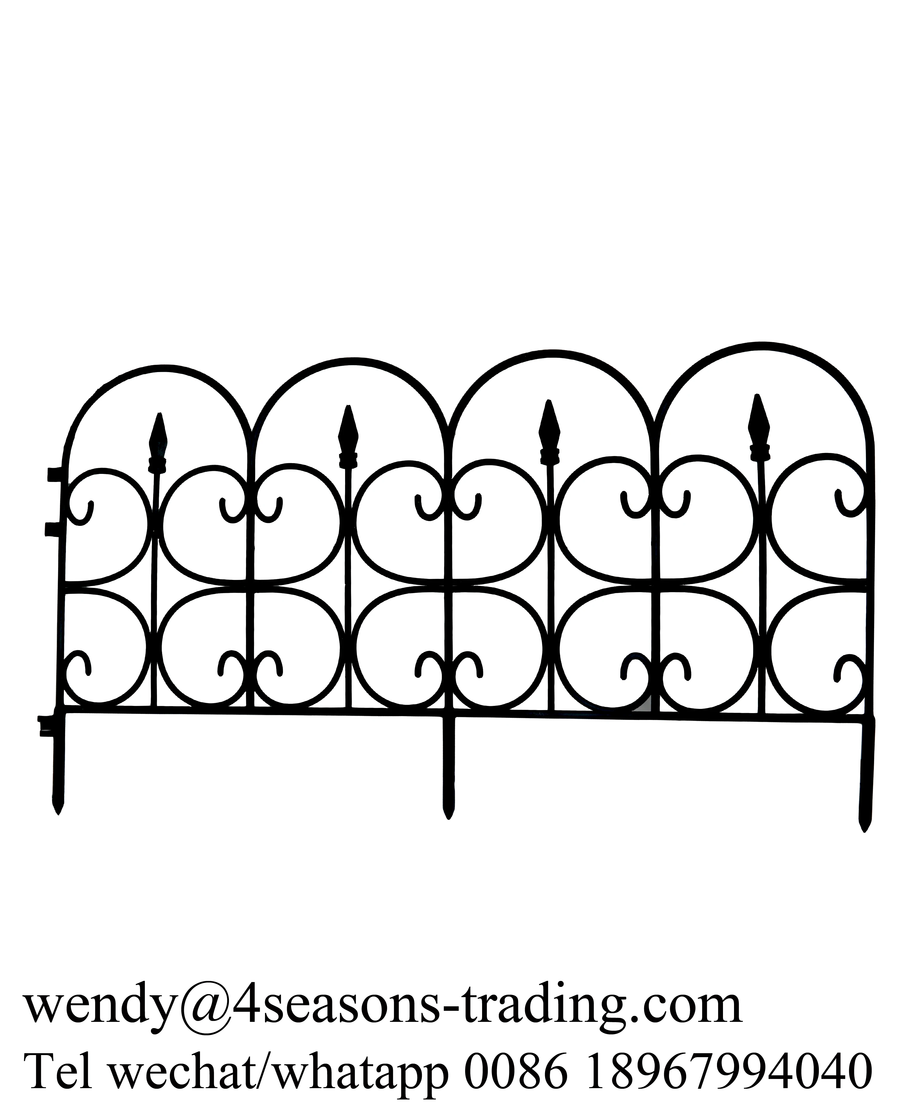 best selling plastic garden fence European style fence plastic garden border fence
