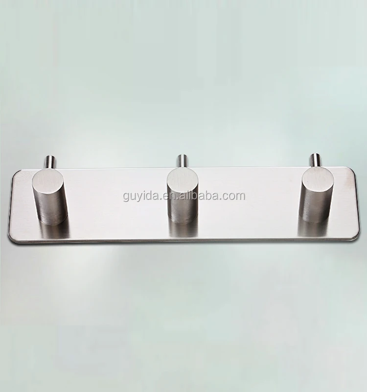 
Stainless steel 304 suction cloth robe coat hanger adhesive wall metal hook for hanger 