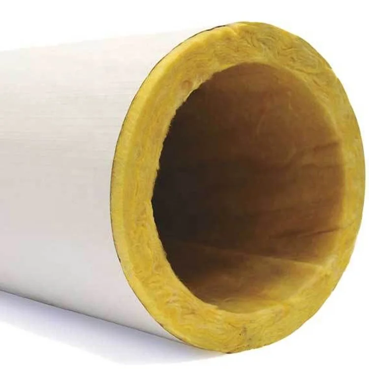 
thermal isolation pipe insulation fiber glass wool air conditioning low price 