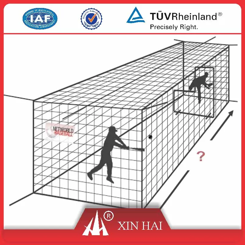 Customized baseball batting cage net for training / baseball net