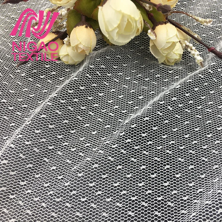 
Wholesale polka dot fabric cheap tulle fabric for wedding dress fabrics 