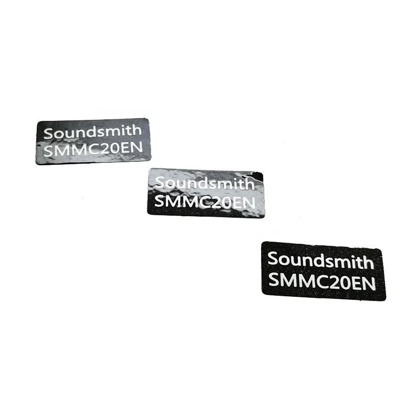 Custom Waterproof Brushed Vinyl 3M Adhesive Plastic label Sticker For mobile phone or data cable