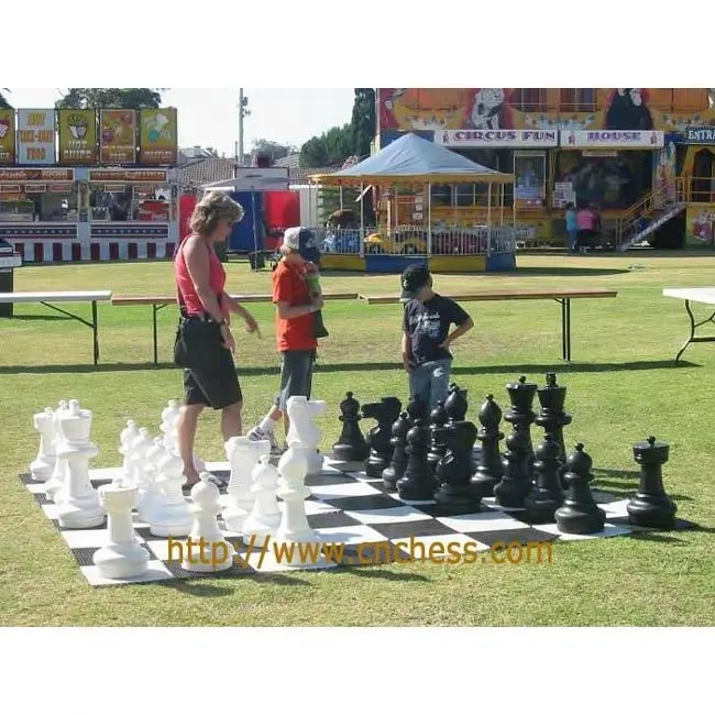 megachess Patio chess set giant chess set figures garden