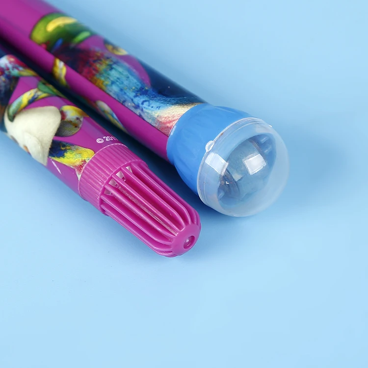 Newest office stationery wholesale cheap pen stamp self-inking roller stamp pen multi color marker pen set color marker for kids