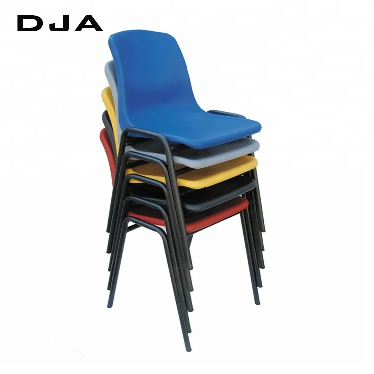 cheap school classroom furniture stackable plastic cushion steel student desk and chair set ergonomic study chair student