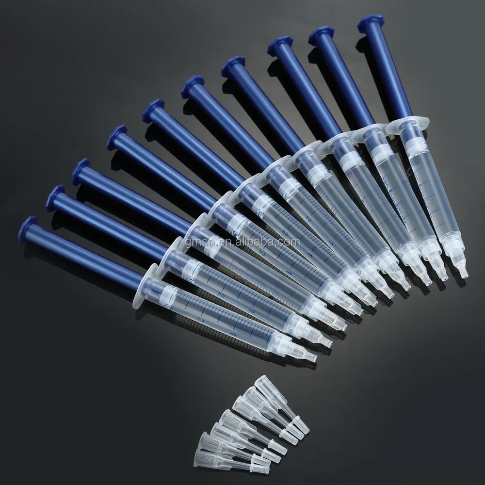 teeth whitening gel 35% hydrogen peroxide carbamide cp dental bleaching tooth syringe gel 3ML